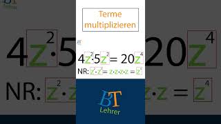 Terme multiplizieren einfach erklärt in 1 Min [upl. by Fiore]