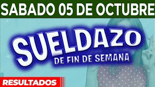 Resultado del sorteo Sueldazo del Sábado 5 de Octubre del 2024 [upl. by Yeldarb]