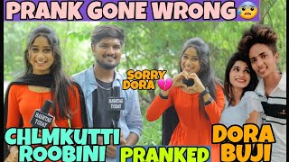 DORA BUJI PRANKED BY CHLM KUTTI ROOBINI 😂 DORA GOT TENSION  PRANK GONE WRONG  VJ SAMER  HASHTAG [upl. by Sucam]