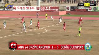 Anagold 24 Erzincanspor 1 3 Serik Belediyespor MAÇ ÖZETİ [upl. by Sweyn]