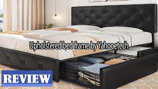 Yaheetech Bed Frame Review amp Installation  Watch before ordering [upl. by Hausner463]