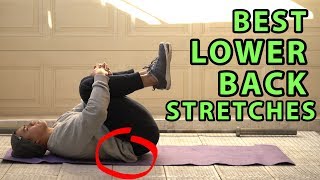 11 Best Lower Back Stretches For Pain amp Stiffness [upl. by Nahgaem]