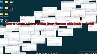 Ultimate Prank Infinite System Error PopUps Using Batch amp VBS [upl. by Burnside]