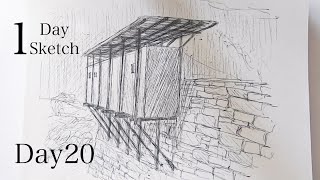 Day20  Zinc Mine Museum  How to draw Architectures [upl. by Feigin]