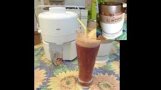 Braun MP50 Juicer Moulinex Moulinette SE Food ChopperMaking grapeApple juice [upl. by Knipe131]