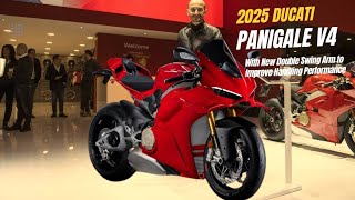 The New Double Swing Arm of 2025 PANIGALE V4  Better Performance On The Track [upl. by Retxed]