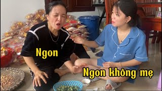 Hằng Ăn Dở Nhót Gạ Mẹ Thơm Ăn Thử [upl. by Eirod]