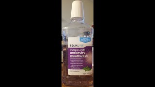 Equaline Multiple Benefit Purple Mint Eucalyptus Anticavity Mouthwash Revierw [upl. by Ermine671]