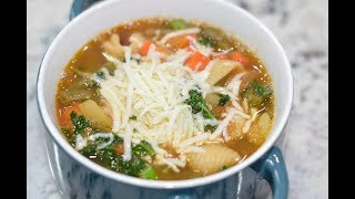 Minestrone Soup in Instantpot  Tamil English CC  vegetable soup  காய் கறி சூப் [upl. by Weylin]