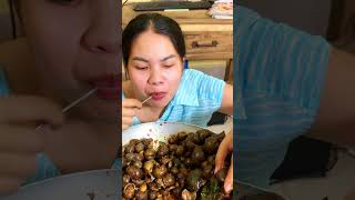 Snail fried delicious foods mukbang eatingshow food shorts [upl. by Kulda516]