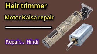 Kemei hair trimmer motor repair  VGR hair trimmer motor repair  how to repair hair trimmer [upl. by Hsilgne]