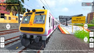 Mumbai Local Train Game for Android  RG Train Tech Demo Android Gameplay  New Train Games 2024 [upl. by Alahc]