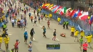 Boston Marathon Explosions Terror at the Finish Line [upl. by Higinbotham]