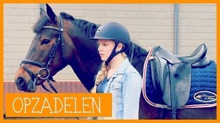 Paard opzadelen  PaardenpraatTV [upl. by Wetzell]