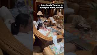 Sotto Family Vacation Amanpulo Island Palawan 🌊bossingvicsotto viral viralvideo viralshort [upl. by Jodie]