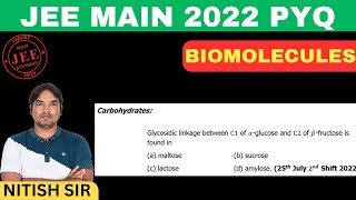 Glycosidic linkage between C1 of αglucose and C2 of βfructose is found in  25th July 2022 [upl. by Lyda960]