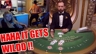 Corinna Gambling With AC HighStakes BlackJack [upl. by Ylagam]