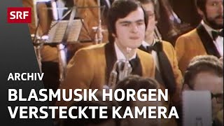 Versteckte Kamera Blasmusik Horgen 1976  Teleboy  SRF Archiv [upl. by Getraer]