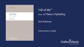 All of Me from A Vision Unfolding by Kyle Pederson  Scrolling Score [upl. by Davy]