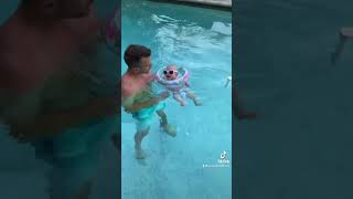 Baby uses NECK FLOAT [upl. by Aural]