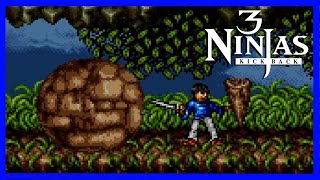 3 Ninjas Kick Back Gameplay Super Nintendo [upl. by Eimyaj]