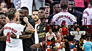 Sergio Ramos And Rudiger Clash  Vincious Jr Got Racism😪 [upl. by Dobb]