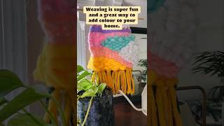 Weave a colourful wall hanging with a loom Its so fun 🥰 [upl. by Gnot]