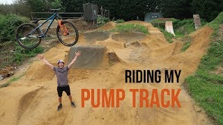 FINALLY RIDING MY PUMP TRACK [upl. by Clarance]