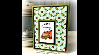 Making Memories with Michelle Many Blessings amp Stampin Blends [upl. by Eralcyram]