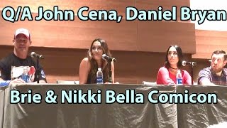 John Cena Brie amp Nikki Bella and Daniel Bryan panel WWE phxcc Phoenix Comicon Fanfest [upl. by Hasile877]