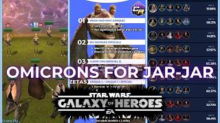 How to Omicron Mod amp Use JarJar in SWGOH [upl. by Anagrom]