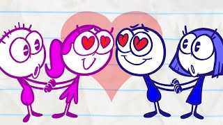 Pencilmates Love Is In THE WAY  Animated Cartoons Characters  Animated Short Films Pencilmation [upl. by Voorhis]