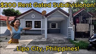 200 Rent in Gated Subdivision Lipa City Philippines PH [upl. by Naujaj]