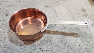 Part 2  Tin and Silvering a Copper Pot [upl. by Hadias39]