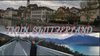 Strolling In Thun Switzerland With A Side Trip To Sigriswil Panoramic Bridge [upl. by Devonna]