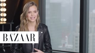 Model Josephine Skriver Talks About Her Childhood  Harpers BAZAAR [upl. by Elon867]