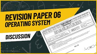 GCE  AL 2024  ICT  Operating System Revision Paper 06  II  Discussion [upl. by Priebe]