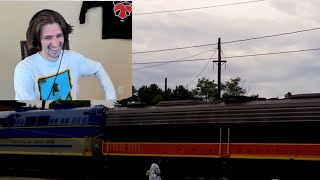 Xqc react to Classic Excited train guy [upl. by Isabella722]