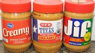 Kroger vs HEB vs JIF Peanut Butter Blind Taste Test [upl. by Akilaz]