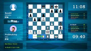 Chess Game Analysis Prabhuking  Bundil 10 By ChessFriendscom [upl. by Mord]