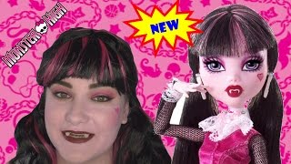 Halloween Makeup Tutorial  Monster Highs Draculaura [upl. by Mildred612]