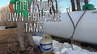 HOW TO FILL YOUR OWN PROPANE TANKS AT HOME [upl. by Kylah]