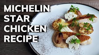 Fine dining CHICKEN BREAST recipe Michelin Star Cooking At Home [upl. by Hogan]