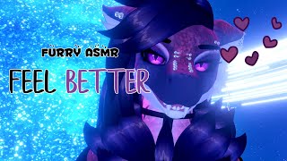 Furry ASMR Feel Better 💜  Soft Spoken VRChat Facetracking Positive Affirmations NB4A [upl. by Halvaard]