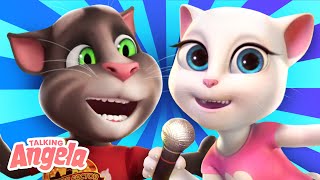 Hamburger Man 🍔🎵 Talking Angela Songs Playlist [upl. by Anaela]