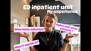 ED INPATIENT EXPERIENCE  food exercise fights with other patients  no filter  katiagtfitness [upl. by Norod]