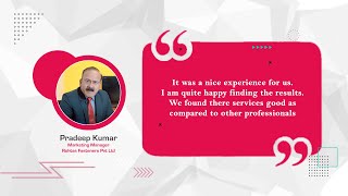 Client Testimonial  Pradeep Kumar  Sr Marketing Manager Rohtas Fasteners Pvt Ltd [upl. by Paxton]