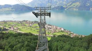 Luftseilbahn Beckenried  Klewenalp Talfahrt [upl. by Douglass]