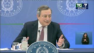 Draghi quotIo non decido più Scuola aperta è una priorità in passato non è stato cosìquot [upl. by Albertina]