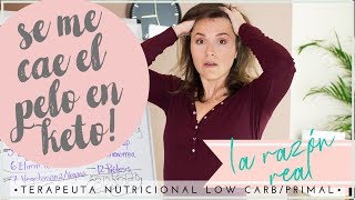 CAÍDA DE CABELLO EN DIETA CETOGENICAUSO REMEDIO CASERO PARA LA CAIDA DEL CABELLO EN DIETA LOW CARB [upl. by Petronille]